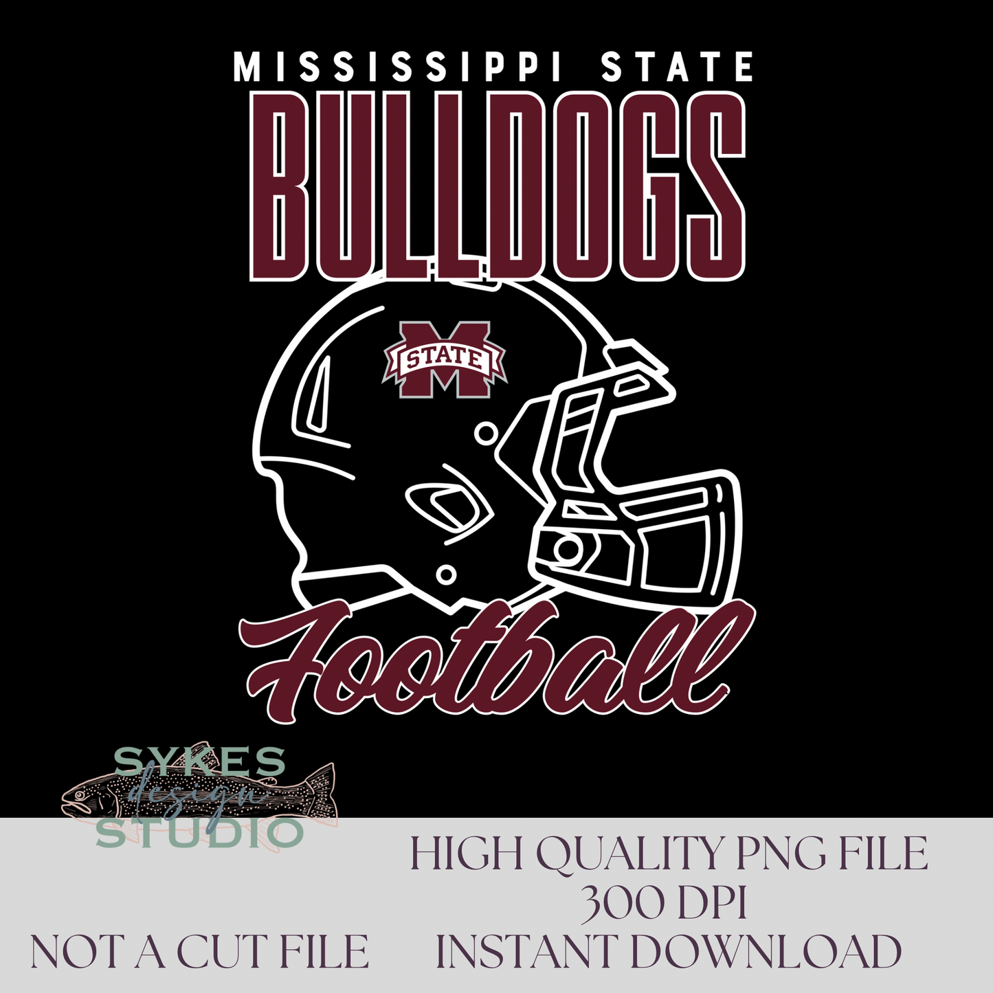 Mississippi State Football Helmet