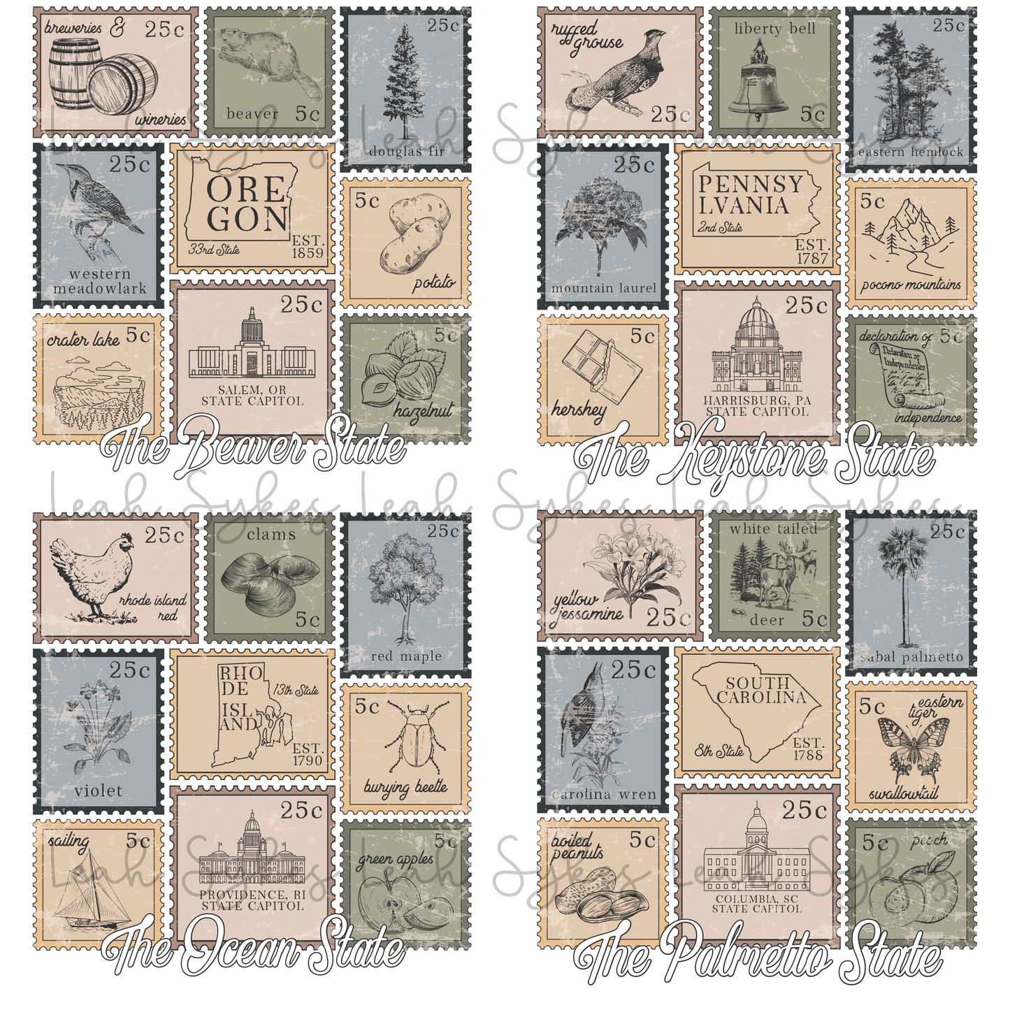 Oregon State Stamps