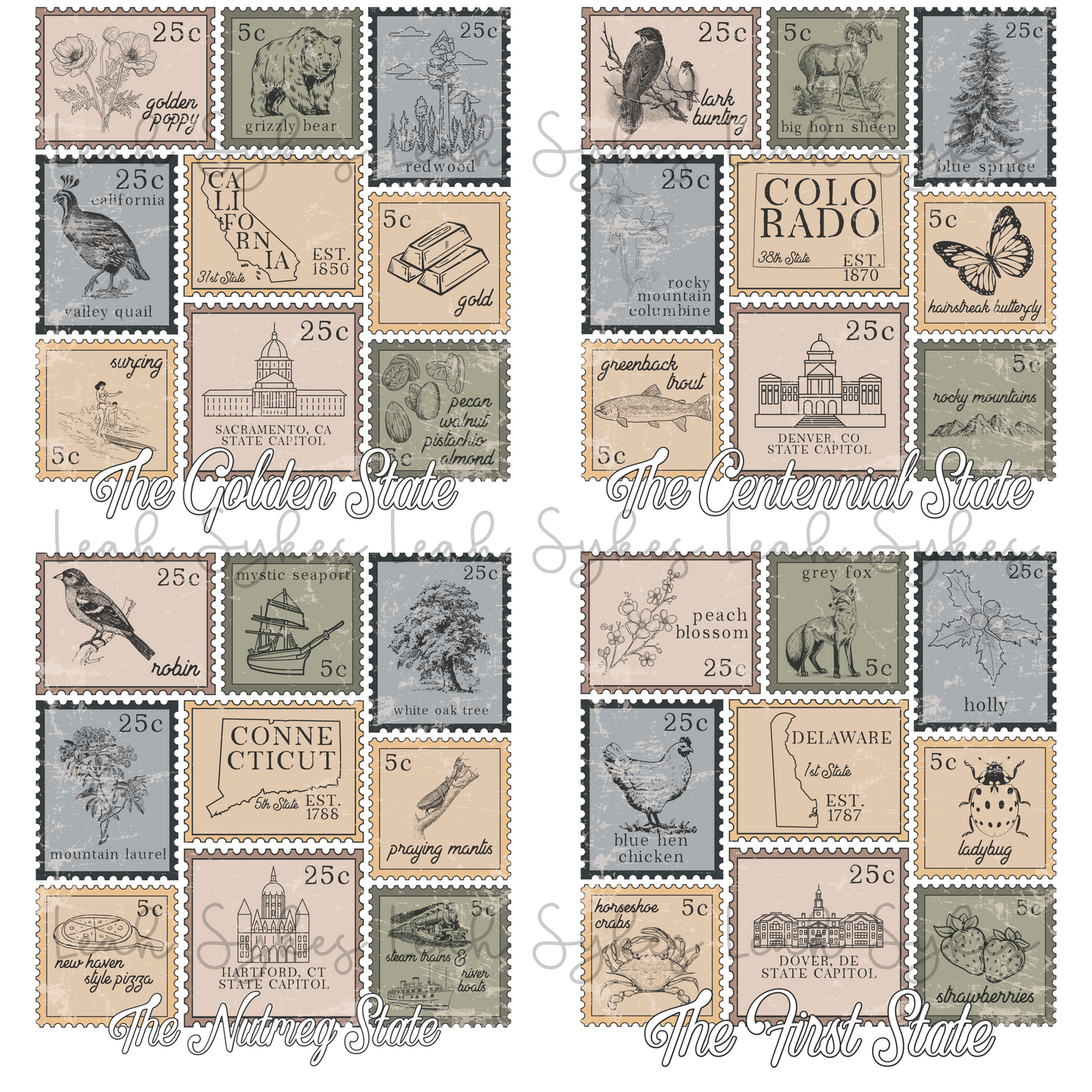 Delaware State Stamps