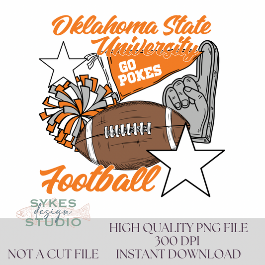 Oklahoma State Flags & Poms
