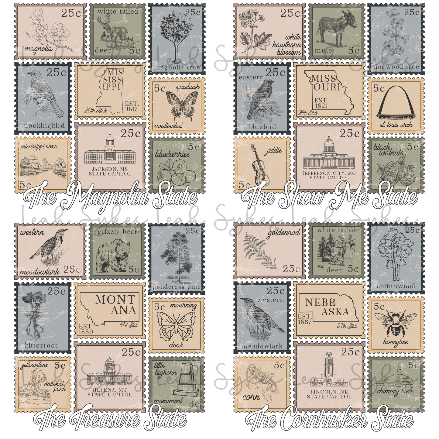 Nebraska Stamps