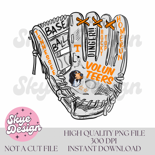 Tennessee Baseball Glove