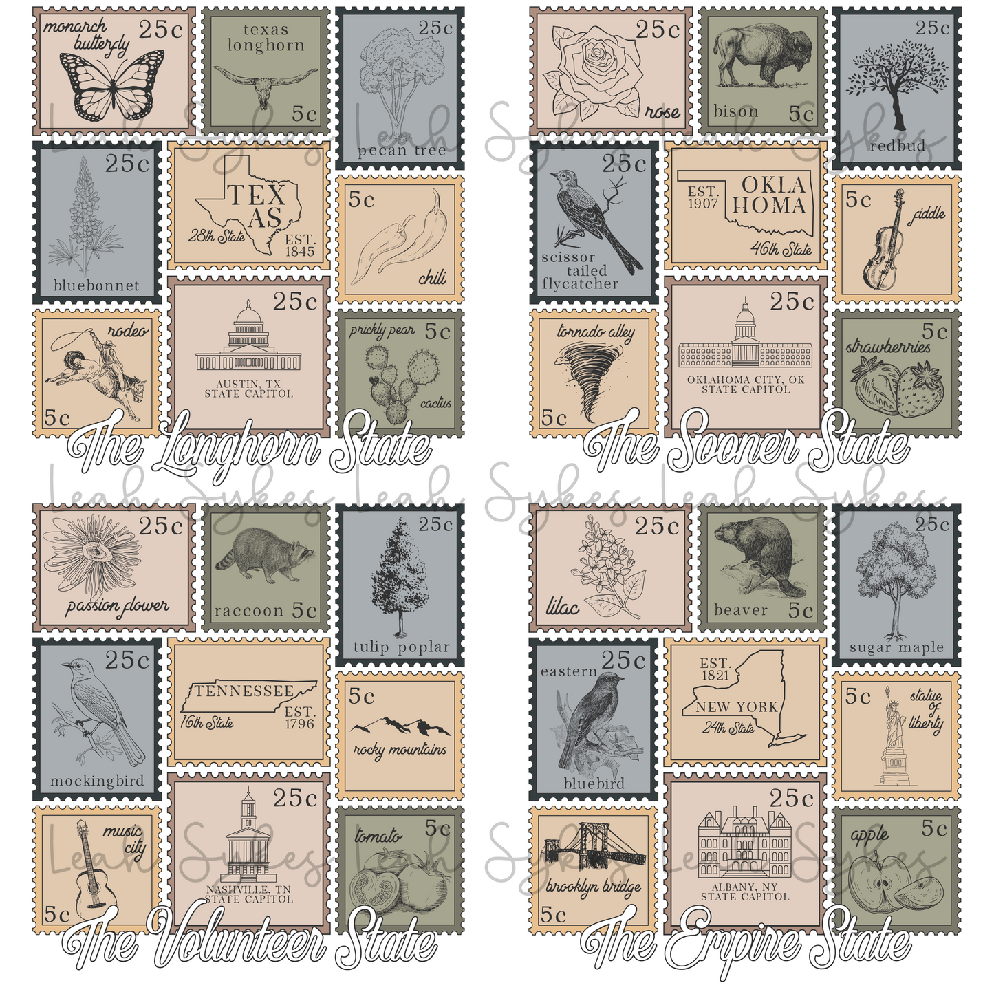 Texas State Stamps