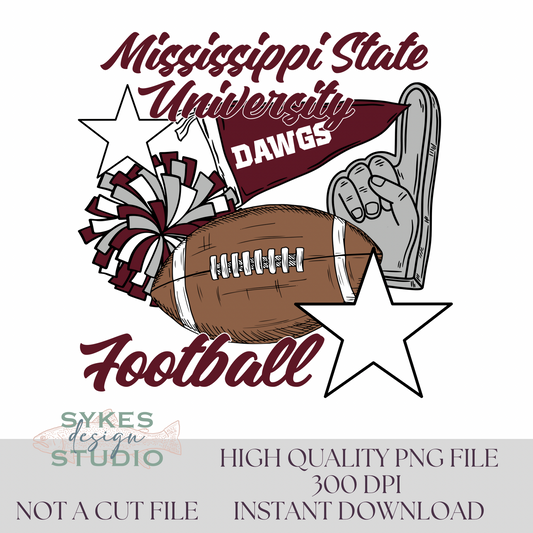 Mississippi State Flags & Poms