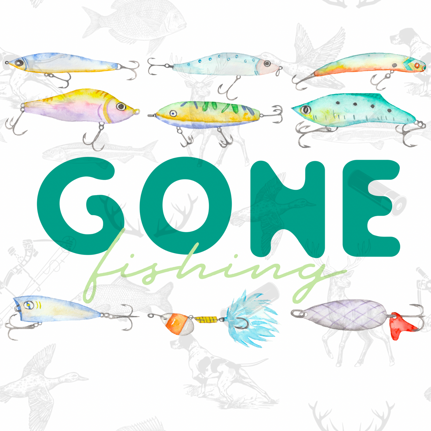 Gone Fishing PNG