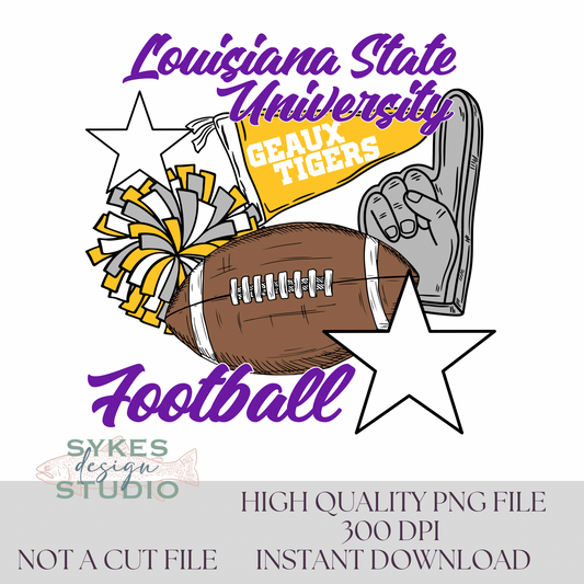 Louisiana State Flags & Poms