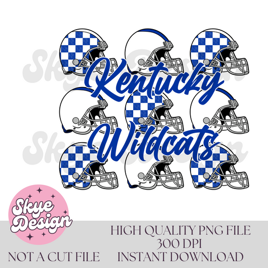 Kentucky checkered helmet