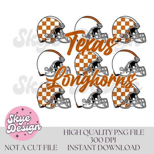 Texas checkered helmet