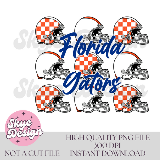 Florida checkered helmet