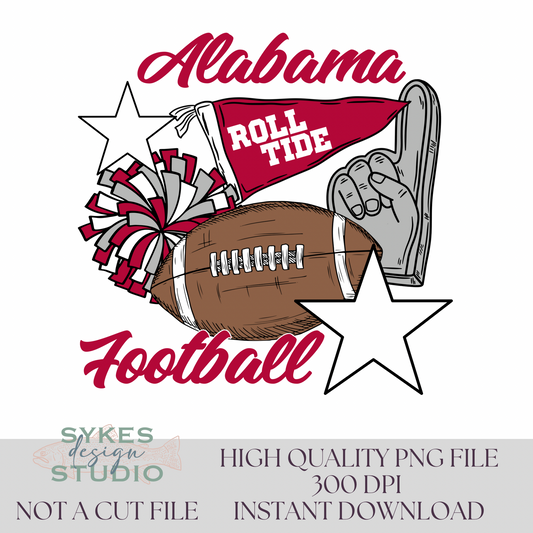 Alabama Flags & Poms