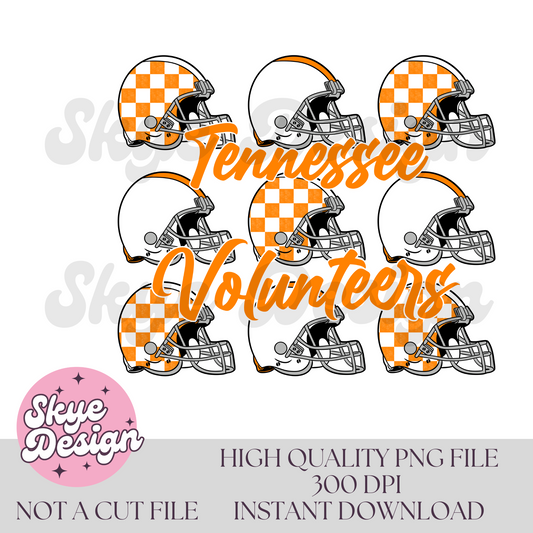 Tennessee checkered helmet