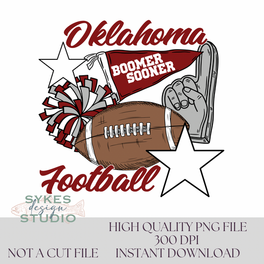Oklahoma Flags & Poms