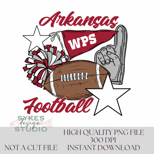 Arkansas Flags & Poms