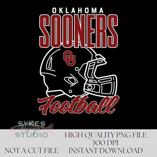 Oklahoma Football Helmet