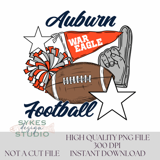 Auburn Flags & Poms