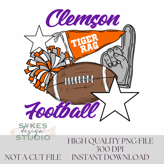 Clemson Flags & Poms