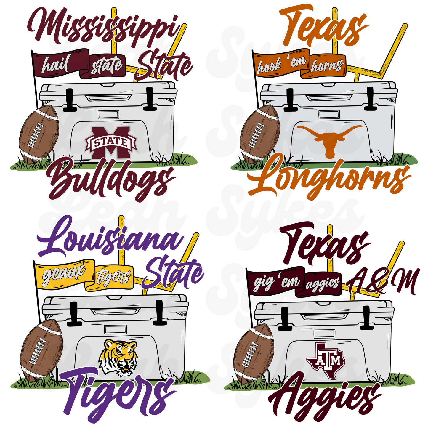 LSU Cooler (vintage logo)